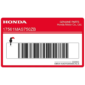 Fuel tank stripe, left side