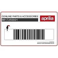 APRILIA Naklejka na tylną owiewkę / zadupek 8617250001