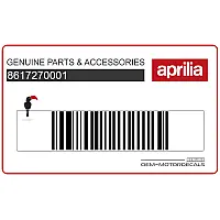 APRILIA Naklejka na tylną owiewkę / zadupek, lewa strona 8617270001