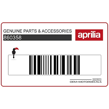 Naklejka na przednią owiewkę (czasza), lewa strona