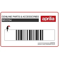 APRILIA Framecover sticker, rechterkant 860354