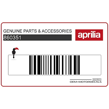 Naklejka na tylną owiewkę / zadupek, prawa strona