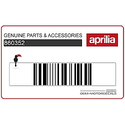 Autocollant carénage arrière queue, côté gauche