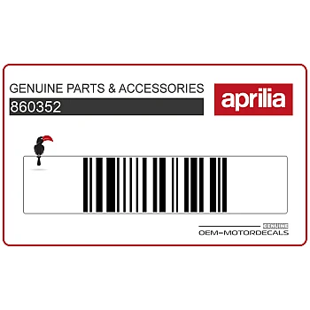 Naklejka na tylną owiewkę / zadupek, lewa strona