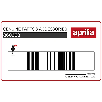 Naklejka na tylną owiewkę / zadupek, prawa strona