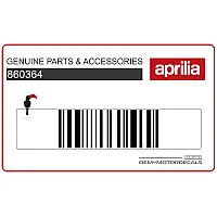 APRILIA Pegatina colin, lado izquierdo 860364
