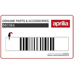 Autocollant carénage arrière queue, côté gauche