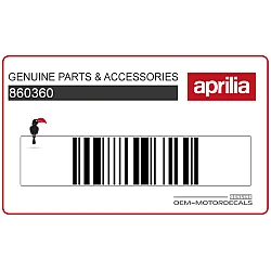 Autocollant carénage arrière queue, côté gauche