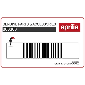 Naklejka na tylną owiewkę / zadupek, lewa strona