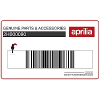 APRILIA Bovenkuip sticker 2H000090