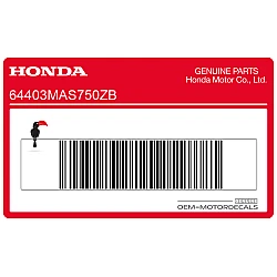 Belly pan decal, right side