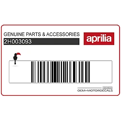 Autocollant carénage arrière queue, côté droit