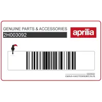 APRILIA Naklejka na tylną owiewkę / zadupek, lewa strona 2H003092