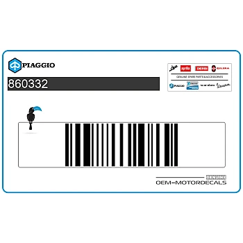 Naklejka na przednią owiewkę (czasza)