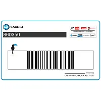 PIAGGIO GROUP Pegatina colin, lado izquierdo 860350