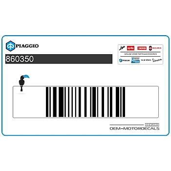 Naklejka na tylną owiewkę / zadupek, lewa strona