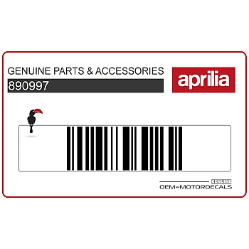 Frame cowling decal, right side