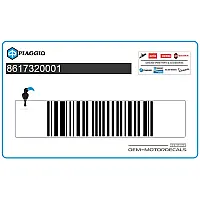 PIAGGIO GROUP Adesivo pannello laterale 8617320001