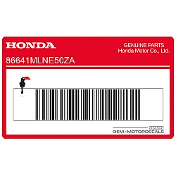 Side cowling decal, right side