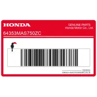 HONDA Autocollant de carénage central, côté gauche 64353-MAS-750ZC