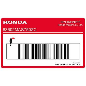 Kontpaneel sticker, rechterkant