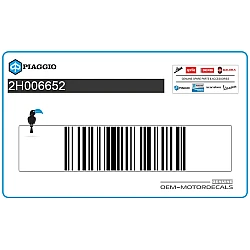 Autocollant de carénage supérieur avant