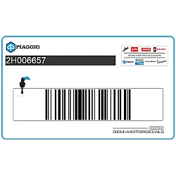 Autocollant de capot de cadre, côté gauche