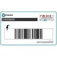 PIAGGIO GROUP Voorspatbord sticker, rechterkant 2H006650