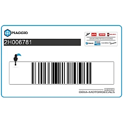 Autocollant de capot de cadre, côté gauche