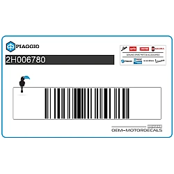 Autocollant carénage arrière queue, côté droit