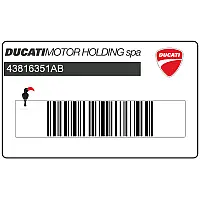 DUCATI Tail cowl decal, right side 43816351AB