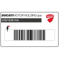 DUCATI Kotflügelaufkleber vorne, Linke Seite 43816381AA