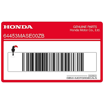 Naklejka na dolną owiewkę, pług, lewa strona