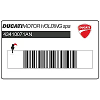 DUCATI Autocollant de carénage supérieur avant 43410071AN