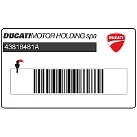 DUCATI Bovenkuip sticker, linkerkant 43818481A