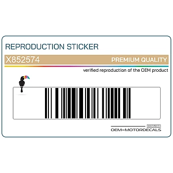 Adesivo carena anteriore superiore, lato destro