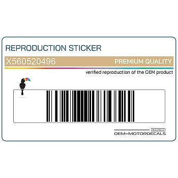 Adesivo posteriore coda carena