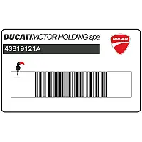 DUCATI Heckverkleidung Aufkleber, Linke Seite 43819121A