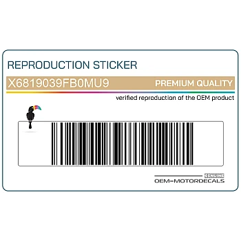 Kit adesivi carena inferiore, lato sinistro