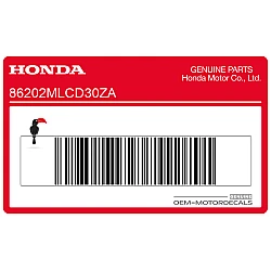 Adesivo pannello laterale, lato sinistro