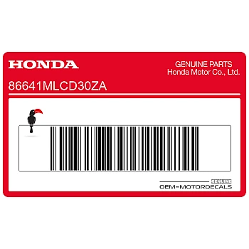 Side cowling decal, right side