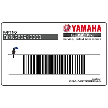 Side cowling decal, left side