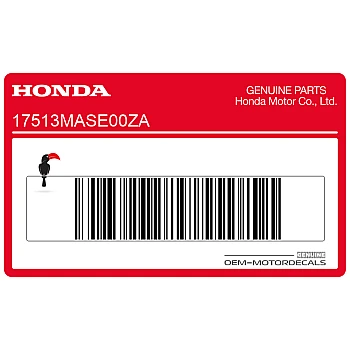 Fuel tank Honda Wing mark decal, right side