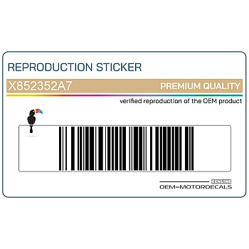 Naklejki na przednią owiewkę (czasza), zestaw