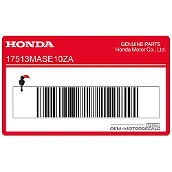 Naklejka na bak CBR, prawa strona