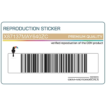 Naklejka na osłonę boczną, lewa strona