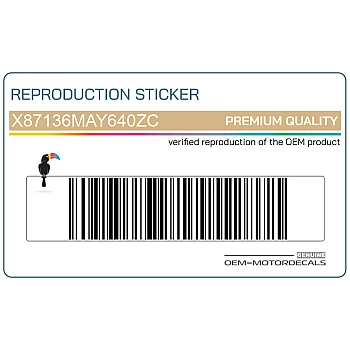 Naklejka na osłonę boczną, prawa strona