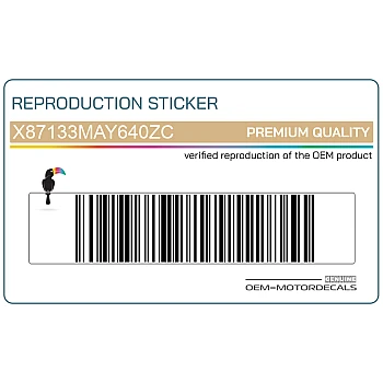 Naklejka na przednią owiewkę (czasza)