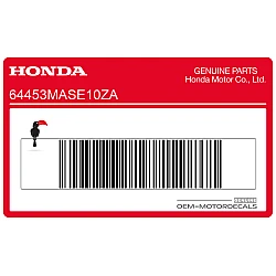 Belly pan decal, left side
