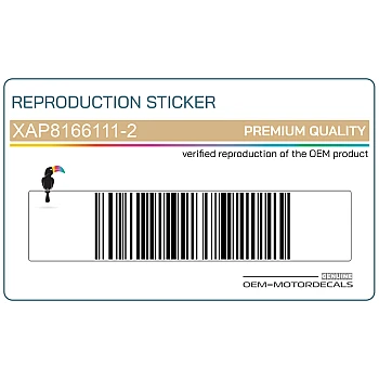 Naklejka na dolną owiewkę, pług, lewa strona